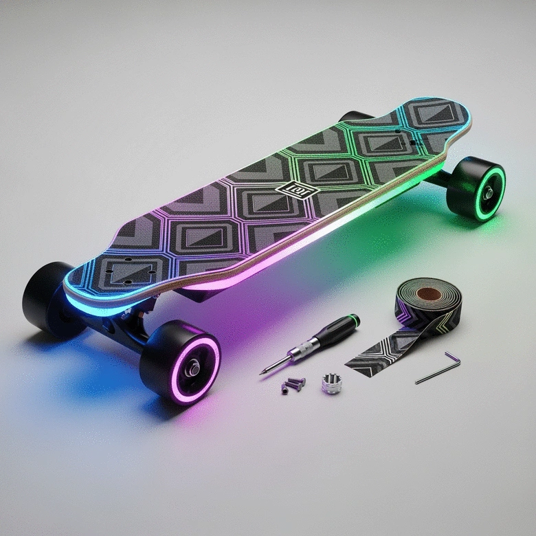 Step-by-Step Guide to Personalizing Your Electric Skateboard with LED Lights and Grip Tape